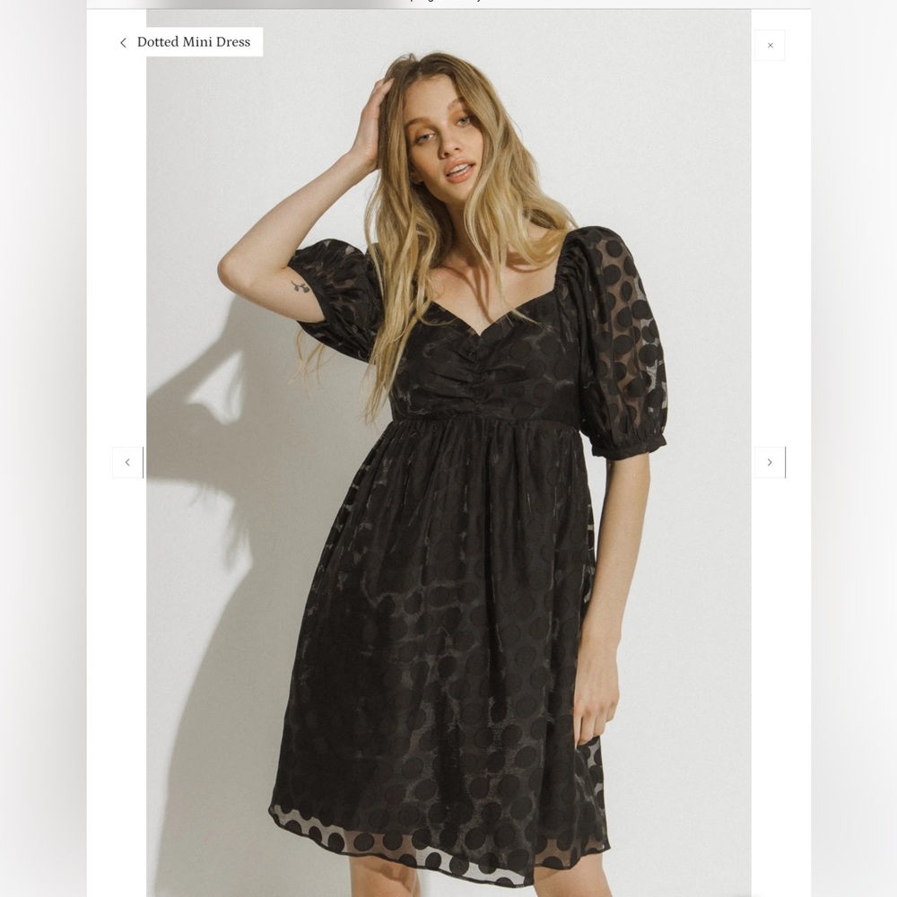 English Factory Dotted Mini Dress
